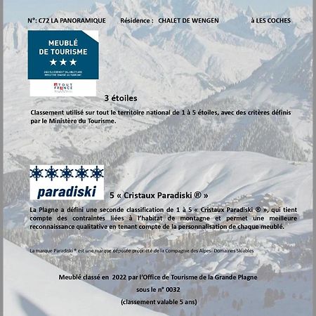 Les Chalets De Wengen - La Panoramique La Plagne Kültér fotó